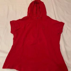 Half-zip workout short sleeve sweater